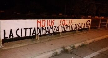 “Ius Soli” #CasaPound mette striscioni in 80 città e lancia referendum abrogativo