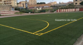 #Gaeta, proseguono i lavori al Riciniello: a breve la posa del manto in erba