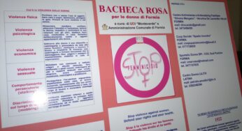 #Formia/Violenza sulle donne, arriva la “Bacheca rosa”. Menanno: “Uscire dal tunnel si può”