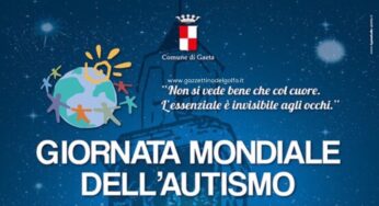 #Gaeta, Giornata mondiale dell’#Autismo: si colora di blu il Palazzo Comunale