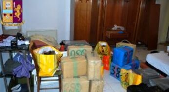 Contrasto al traffico delle sostanze stupefacenti. Sequestrata una tonnellata di hashish