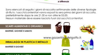 #Gaeta/Novità nella raccolta differenziata: in arrivo l’isola ecologica mobile e nuovo calendario porta a porta per le utenze domestiche