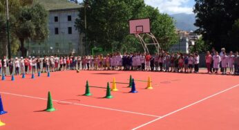 Scuole elementari e materne di Rialto, inaugurata la nuova area sportiva all’aperto