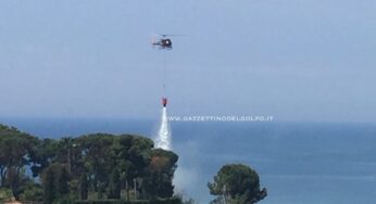 Gaeta: vasto incendio in zona San Vito. Sul posto i soccorsi