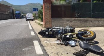 Terribile impatto tra auto e moto: ragazzo di Itri in codice rosso
