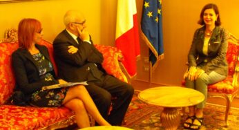 Bartolomeo e Menanno a Montecitorio dalla Presidente della Camera Laura Boldrini