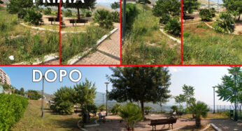 7° Giornata Ecologica del M5S a Gaeta. Gli attivisti ripuliscono il parco giochi di M.Tortona