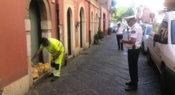 “Sacchetto selvaggio” a Formia, giro di vite del Comune. In arrivo le multe per le buste lasciate a bordo strade