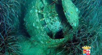 Rinvenuta una mina da fondo tedesca con all’interno circa 240 kg di tritolo. Gli uomini Nucleo S.D.A.I. la fanno brillare