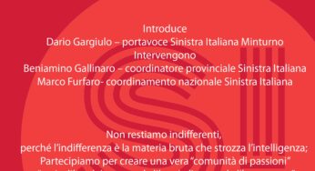 Sinistra Italiana riparte a Minturno con una assemblea pubblica giovedì 21