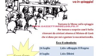 Minturno, Messe in spiaggia: ecco il calendario completo delle celebrazioni