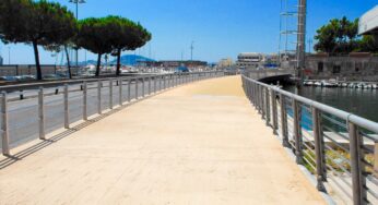 Formia: Darsena “La Quercia”, apre il ponte-tubo. Riunione Comune-Acqualatina per gli investimenti anti-crisi idrica