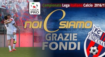 Ufficiale: Il Fondi ripescato il Lega Pro. Il Campionato torna a 60 squadre