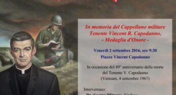 Gaeta: Cerimonia commemorativa in onore del Cappellano Ten. Vincent Capodanno