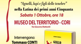 Il “Giallo nella palude redenta” di Antonio Scarsella fa tappa a Cori