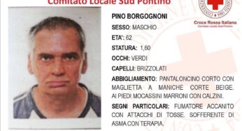 Scompare da Minturno: Appello della Croce Rossa per Pino Borgognoni