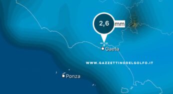 Golfo di Gaeta: In arrivo weekend con pioggia