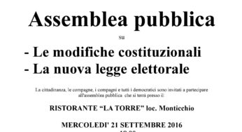 Sermoneta: Domenico Gallo spiega le ragioni del NO al referendum costituzionale