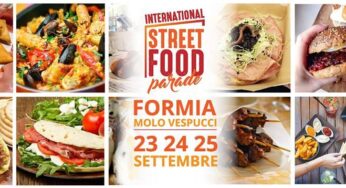 Cibo, birra, gastronomia, musica e divertimento. International Street Food Parade Formia al Molo Vespucci, dal 23 al 25 settembre.