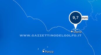 Domani e venerdì pioggia sul Golfo di Gaeta e isole pontine: Ecco le previsioni