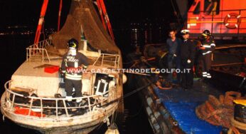 Rosinella: Il corpo del Comandante Oliviero era sotto groviglio di reti ammassate nel gavone