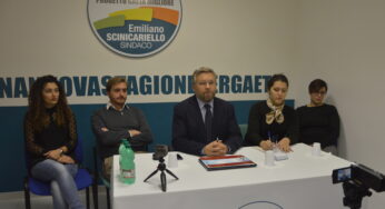 Gaeta, conferenza stampa di presentazione della candidatura a Sindaco di Emiliano Scinicariello