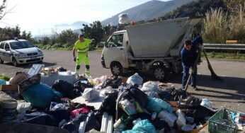 Bonificata la discarica abusiva sulla strada per il Redentore. Marciano: “Ora fototrappole contro gli incivili”