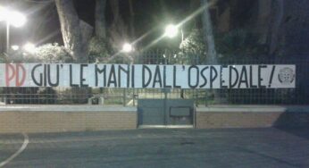 Minturno/”PD, Giù le mani dall’Ospedale”: CasaPound contro la chiusura del PPI