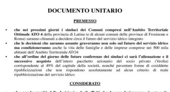 Ato4: Documento unitario dei 5 Stelle del Golfo