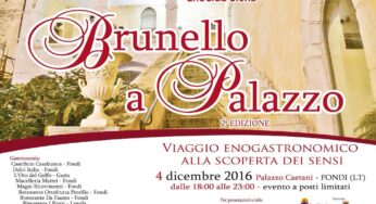 ​La magia di “Brunello a Palazzo”a Fondi nella prestigiosa cornice di Palazzo Caetani