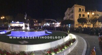 Boom di presenze a Gaeta, in migliaia per le Luminarie. Spettacolo con la Fontana di San Francesco