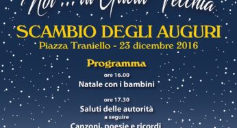 Gaeta, a piazza Traniello scambio degli auguri 