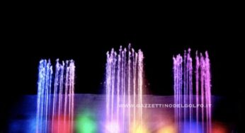 Gaeta/Giochi d’acqua e melodie: In Piazza Libertà arrivano le Fontane Danzanti “Gocce Tricolori”