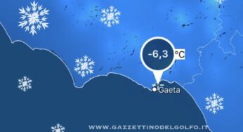Meteo/Golfo di Gaeta: Altro crollo termico, in arrivo temperature polari