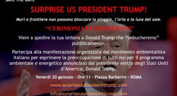 Legambiente Terracina aderisce alla campagna nazionale “Surprise su President Trump”