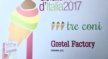 Le migliori gelaterie d’Italia, il Gambero Rosso premia Gretel Factory di Formia
