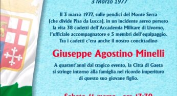 La tragedia del Monte Serra: commemorazione in ricordo del giovane Giuseppe Agostino Minelli