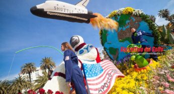 Gli Storici Sbandieratori delle Contrade di Cori al Carnevale dei Fiori di Sanremo