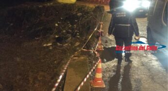 Crollo parziale manto stradale in Via del Colle: Amm. Comunale prontamente a lavoro. Sollecito in Provincia