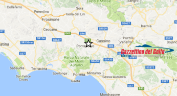 Terremoto in Ciociaria. Lieve scossa con epicentro a Pontecorvo