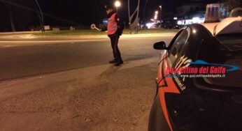 Gaeta, weekend di controlli dei Carabinieri. Una denuncia e quattro segnalazioni