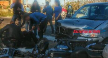 Impatto frontale tra auto e moto alle porte di Gaeta