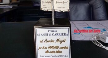 Gaeta: Fan da tutta Italia per consegnare a Minghi il premio per i 50 anni di carriera