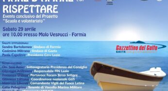 Formia, “Un mare d’amare e da rispettare”: l’evento al molo Vespucci