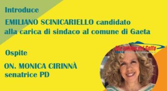 Primo comizio di Scinicariello a Gaeta: ospite Monica Cirinnà senatrice del PD