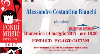 Tutto pronto per il “Fondi Music Festival”: grande spettacolo a Palazzo Caetani
