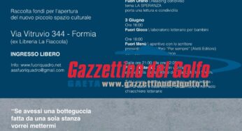 Fuori Strada, a Formia una raccolta fondi per un nuovo spazio culturale aperto a tutti