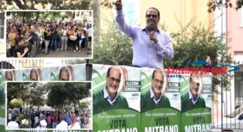 Tanta affluenza al secondo comizio di Cosmo Mitrano a Gaeta medievale