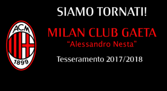 Riapre a Gaeta lo storico Milan Club