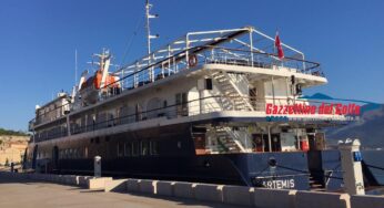 Gaeta: al Molo Caboto arriva la nave da Crociera “Artemis”